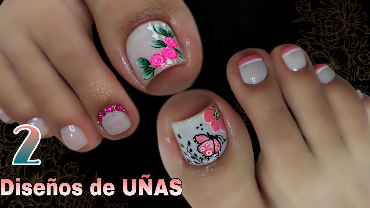 2 DISEÑOS de UÑAS que no te pueden FALTAR EN TU SALA DE BELLEZA/#manoalzada #nailart. 😍