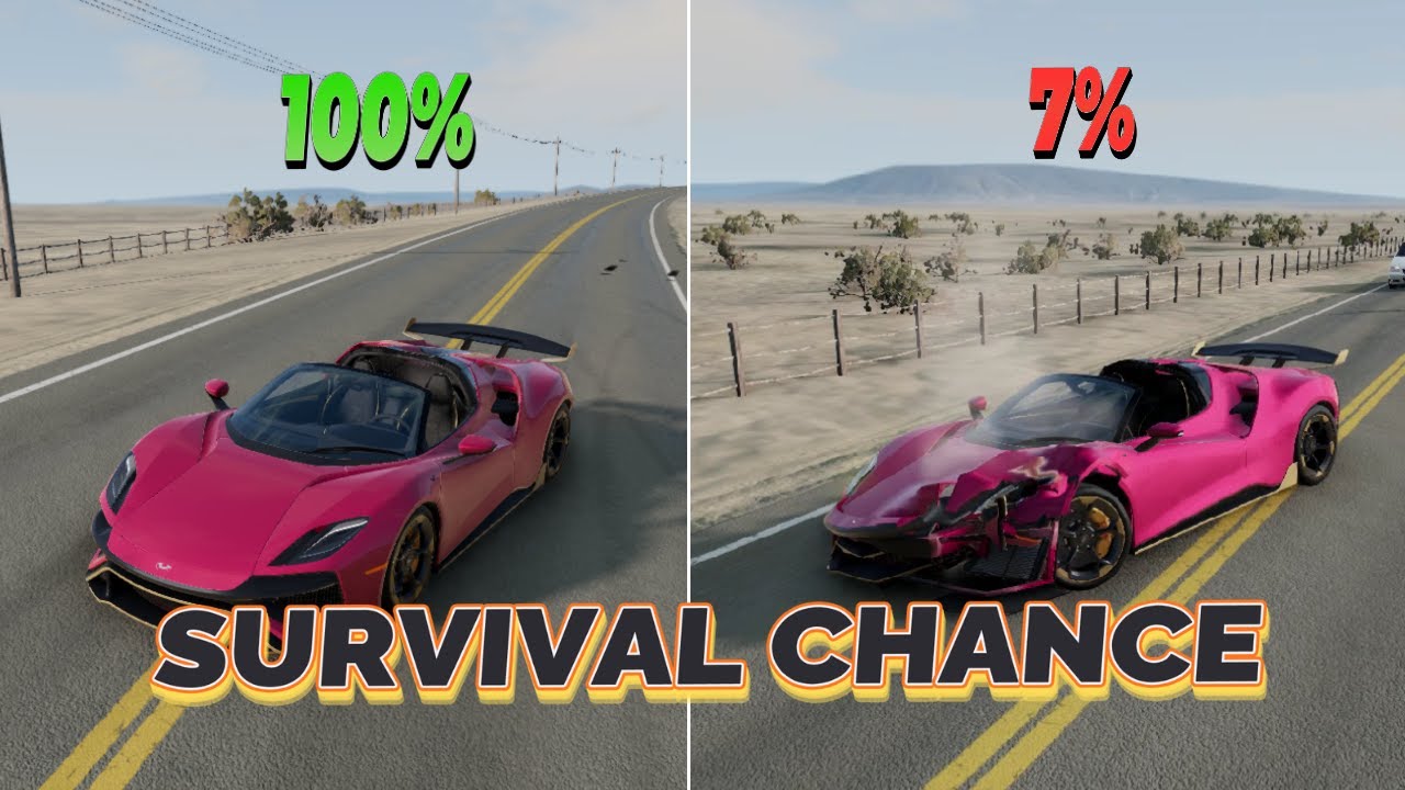 Best of Realistic Survival Chance Crashes | BeamNG.drive
