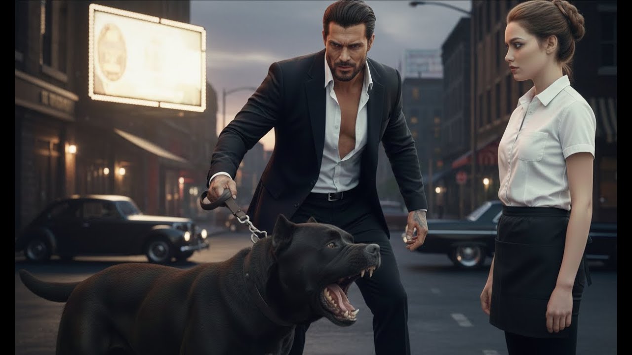 Nobody Dared Handle the Mafia Boss's Pitbull… Until the Waitress Stepped In