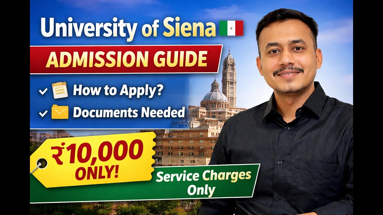 How to Apply to University of Siena, Italy 🇮🇹 | Admissions + Our Service Charges