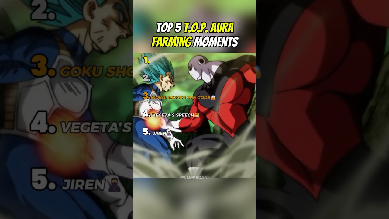 Top 5 Tournament of Power AURA FARMING Moments😤| Dragon Ball
