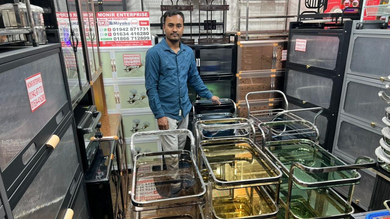 টি ট্রলি কিনুন বাজারের সবচেয়ে কম দামে 😱🔥 | Tea Trolley Price in Bangladesh 2025