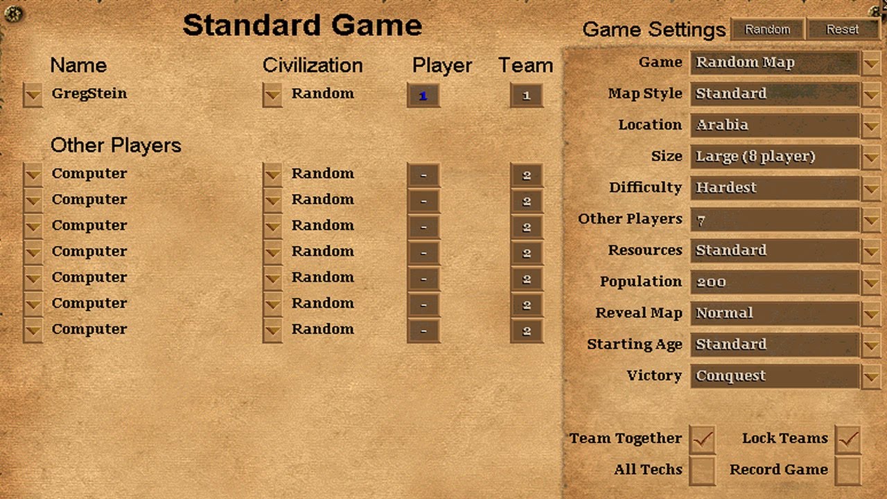1vs7 Hardest AIs - Age of Empires 2 Gameplay