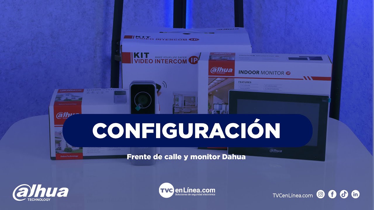 Configuración del Kit de Videoportero DHI-KTW02: Frente de Calle (VTO) y Monitor (VTH)
