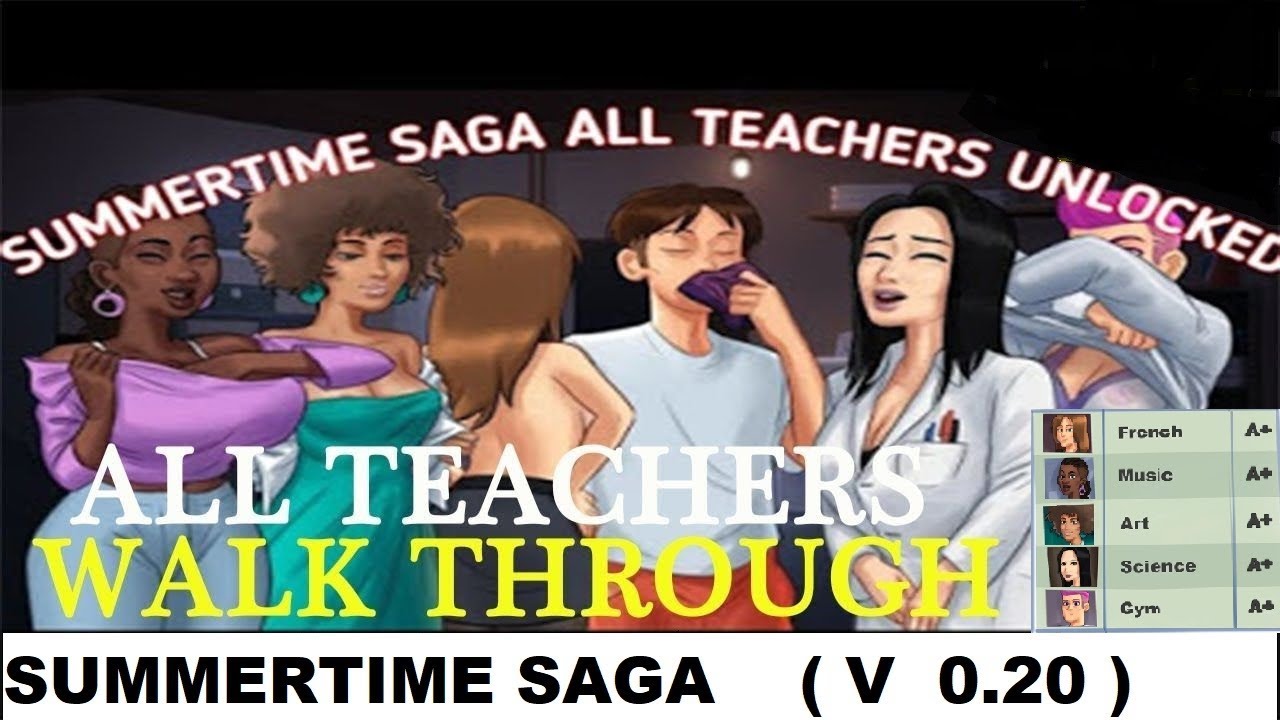 Summertime saga fast  walkthrough all teachers  last update 0.20