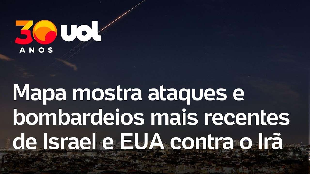 Israel e EUA x Ir&atilde;: veja mapa com os ataques e bombardeios mais recentes na guerra