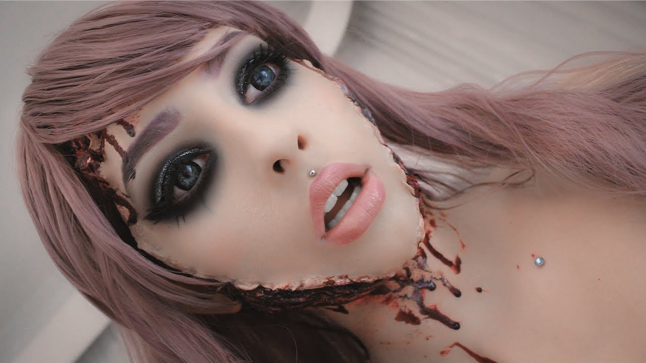 ODCIĘTA TWARZ HALLOWEEN MAKEUP - Face Off