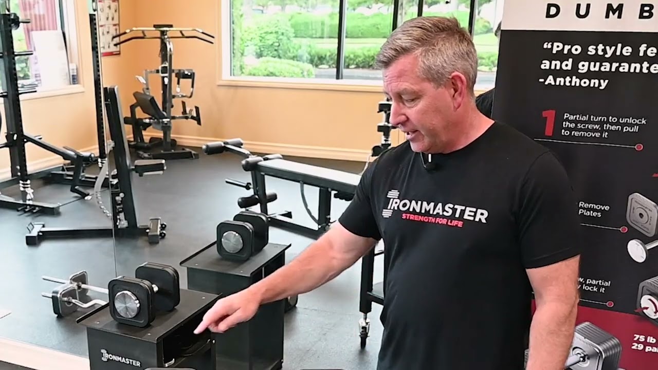Quick-Lock Adjustable Dumbbells Drop Sets Demo #adjsutabledumbbells #dropsets #homegym