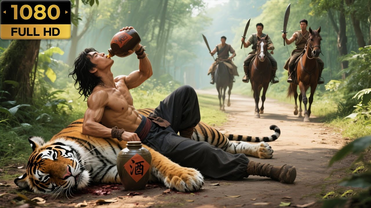 醉酒乞丐力大無窮，徒手殺掉500公斤的猛虎，眾人驚呆！！| 1080P |#電影 #动作 #kungfu #actionmovies