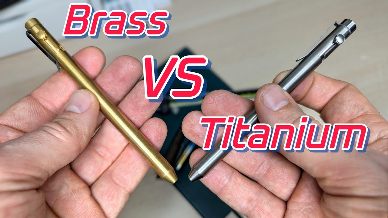 Which Would You Pick?  Brass VS Titanium - Ensso Bolt Fountain Pen