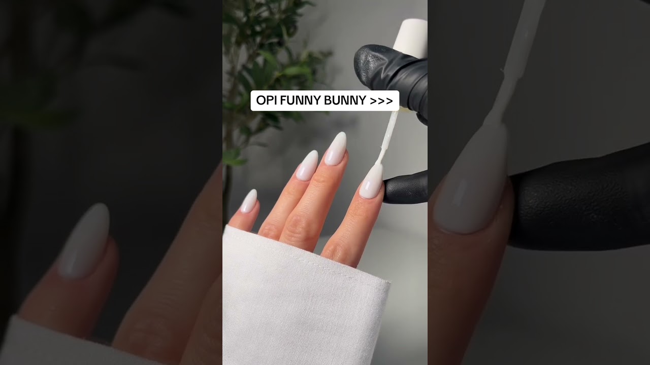 The perfect milky white nails🐰🤍 OPI Funny Bunny now on sale at #ikatehouse