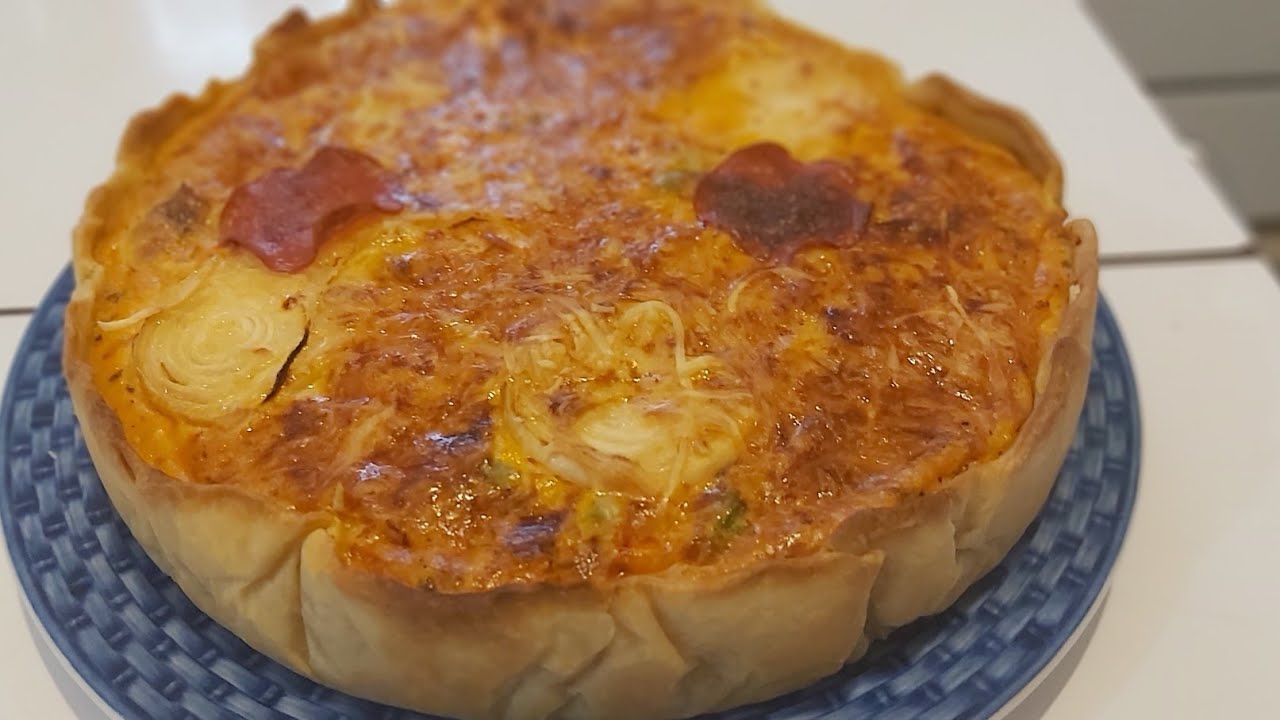 Quiche de atum rapida e saborosa