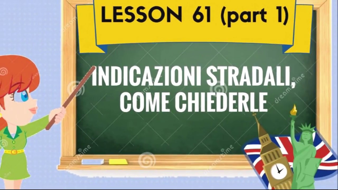Corso di inglese 61(1) - COME CHIEDERE INDICAZIONI STRADALI