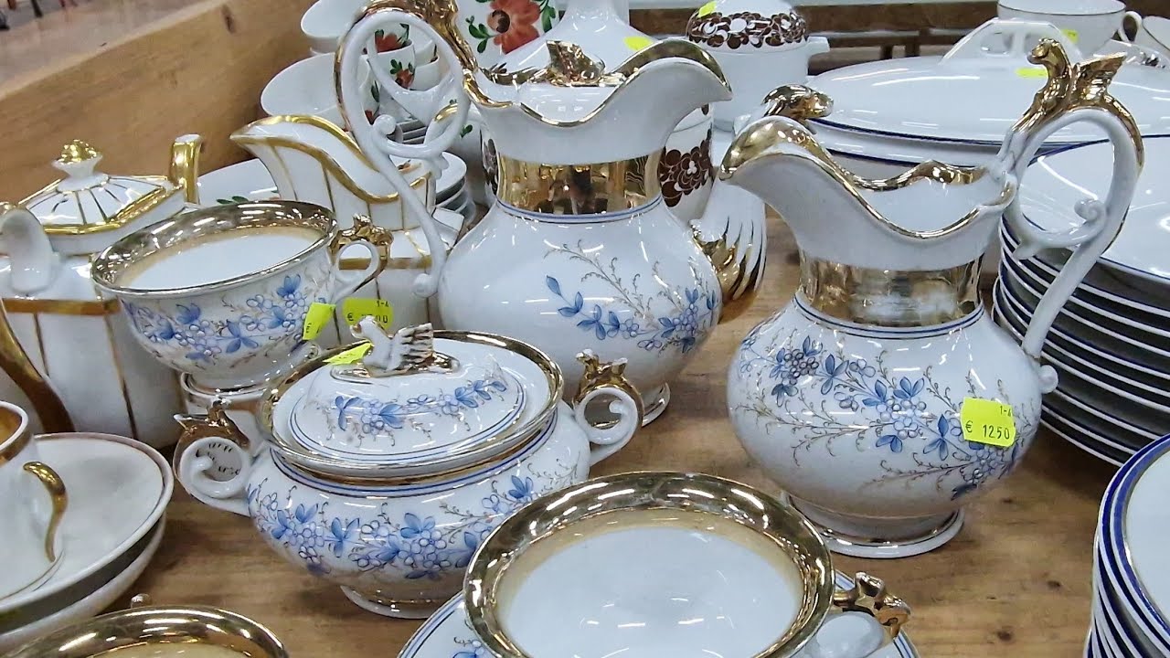 Секонд-хенд Германия барахолка базар фарфор хрусталь антик винтаж Second Hand Germany porzellan 