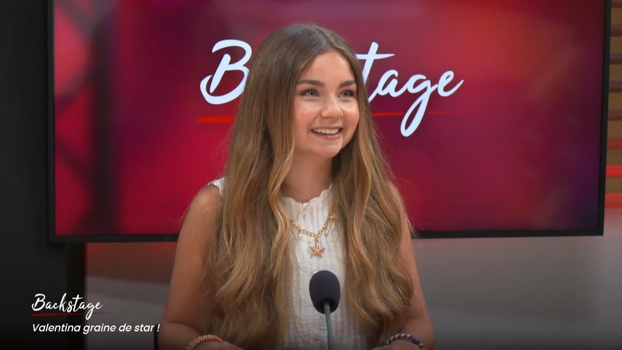 Valentina (🇫🇷 JESC 2020🥇) interviewed on the TV show Backstage (01/07/2025)