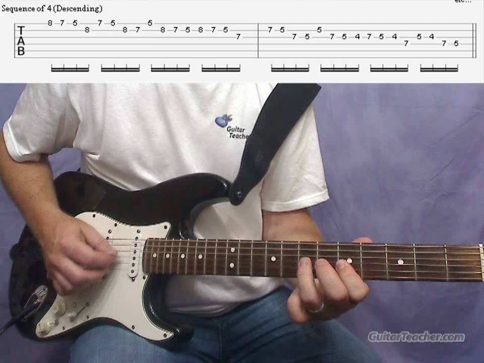 Guitar Scale Sequences & Interval Patterns (www.GuitarTeacher.com)