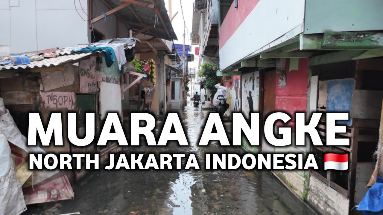 SLUMS IN INDONESIA‼️DENSE SETTLEMENT OF MUARA ANGKE,NORTH JAKARTA