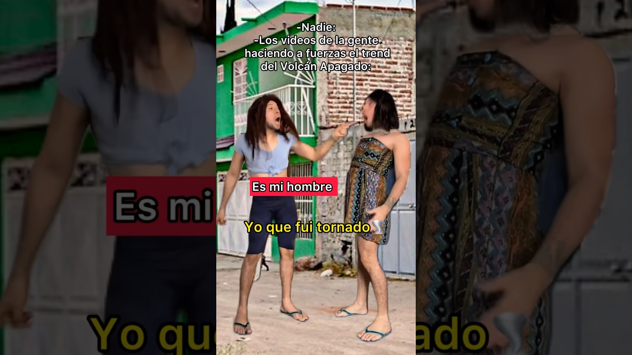 Los videos de la gente haciendo a fuerzas el trend del Volc&aacute;n Apagado.