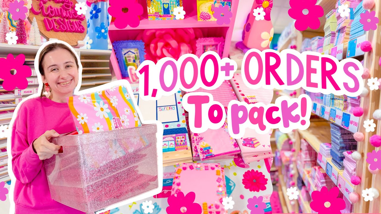 1,000+ Orders Were Waiting for Me After a 3 Week Break 🥹 SMALL BUSINESS STUDIO VLOG 🩷