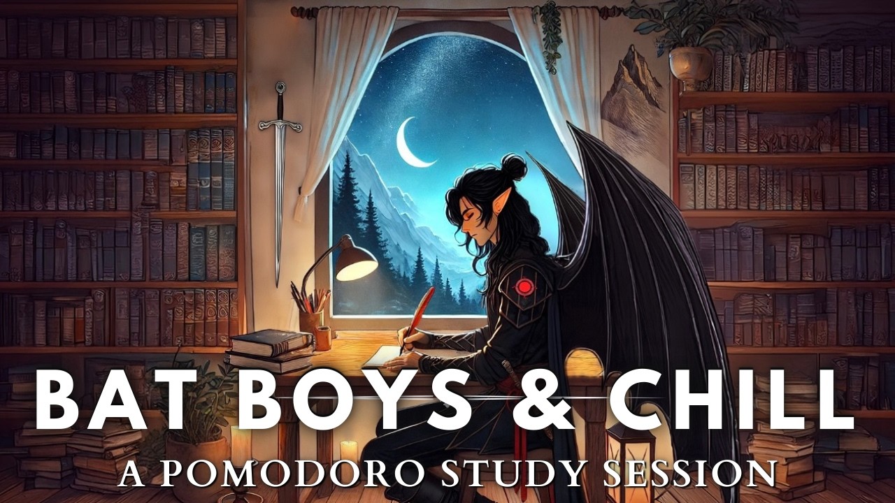 Bat Boys & Chill | An ACOTAR Pomodoro Study Session with LoFi Music