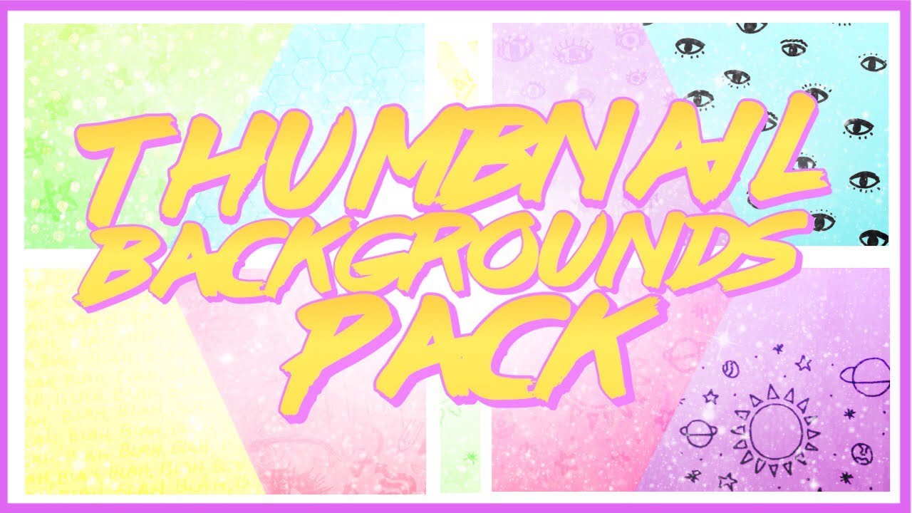 (Pastel Glitter) Thumbnail/Video Backgrounds