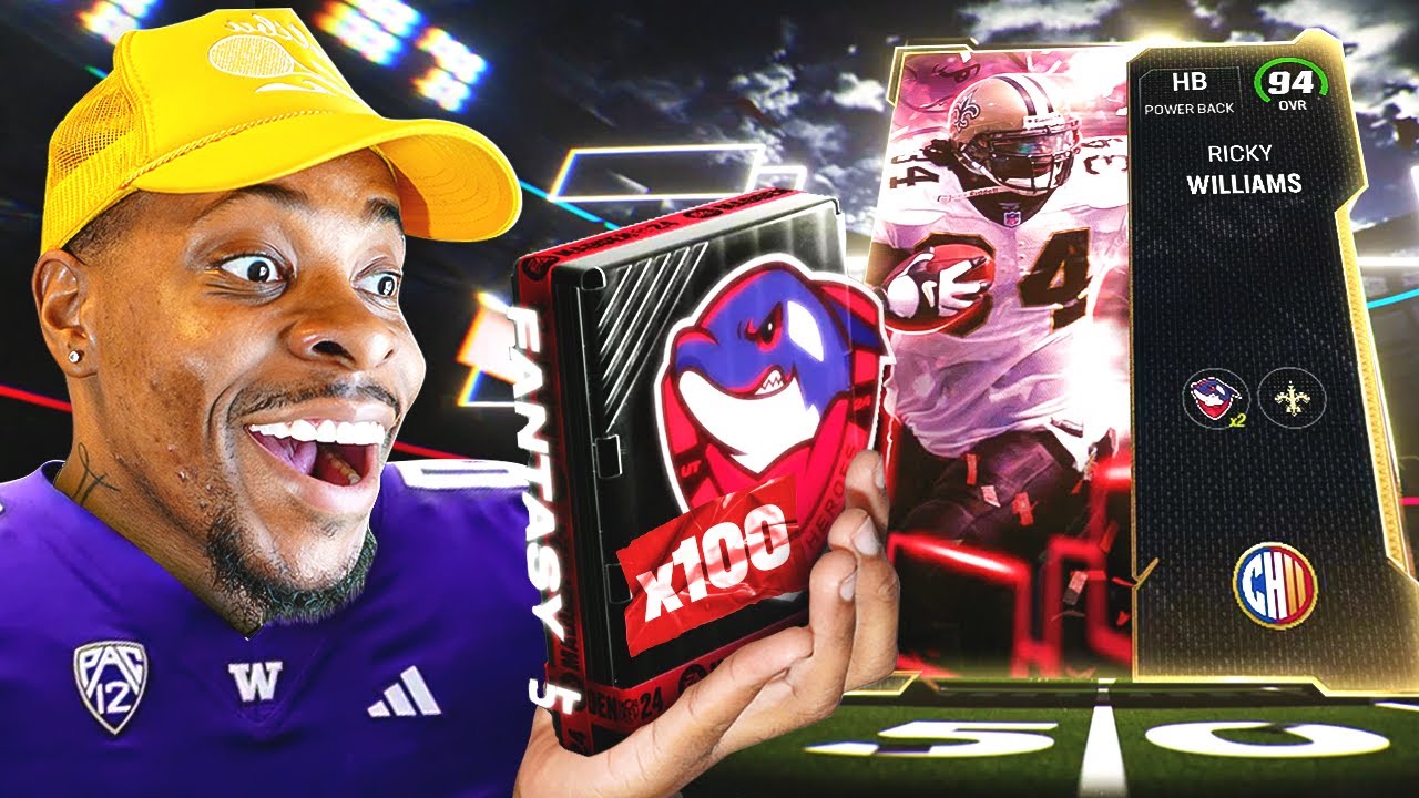 100 CRAZY Campus Hero Packs Decide My Team! Madden 24