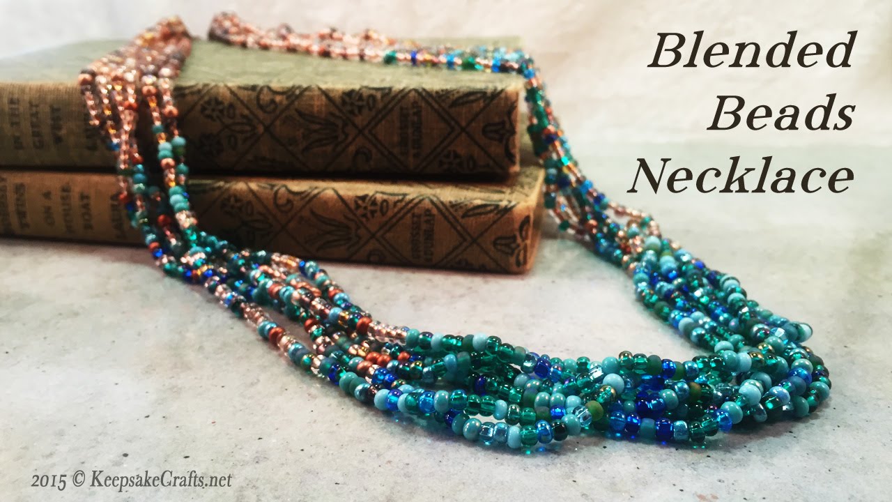 Blended Colors Bead Necklace