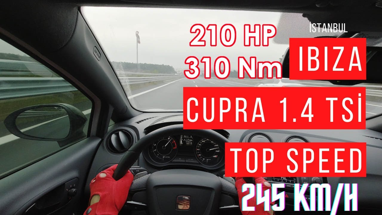 SEAT İbiza Cupra 210 HP Top Speed (242 km/h) || POV Drive İstanbul || 4K