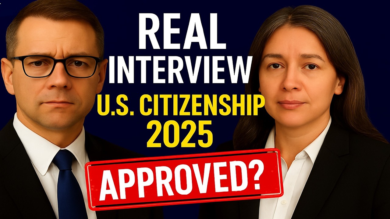 Real U.S. Citizenship Interview 2025 &ndash; Officer Asks Tough Personal Questions Before Approval