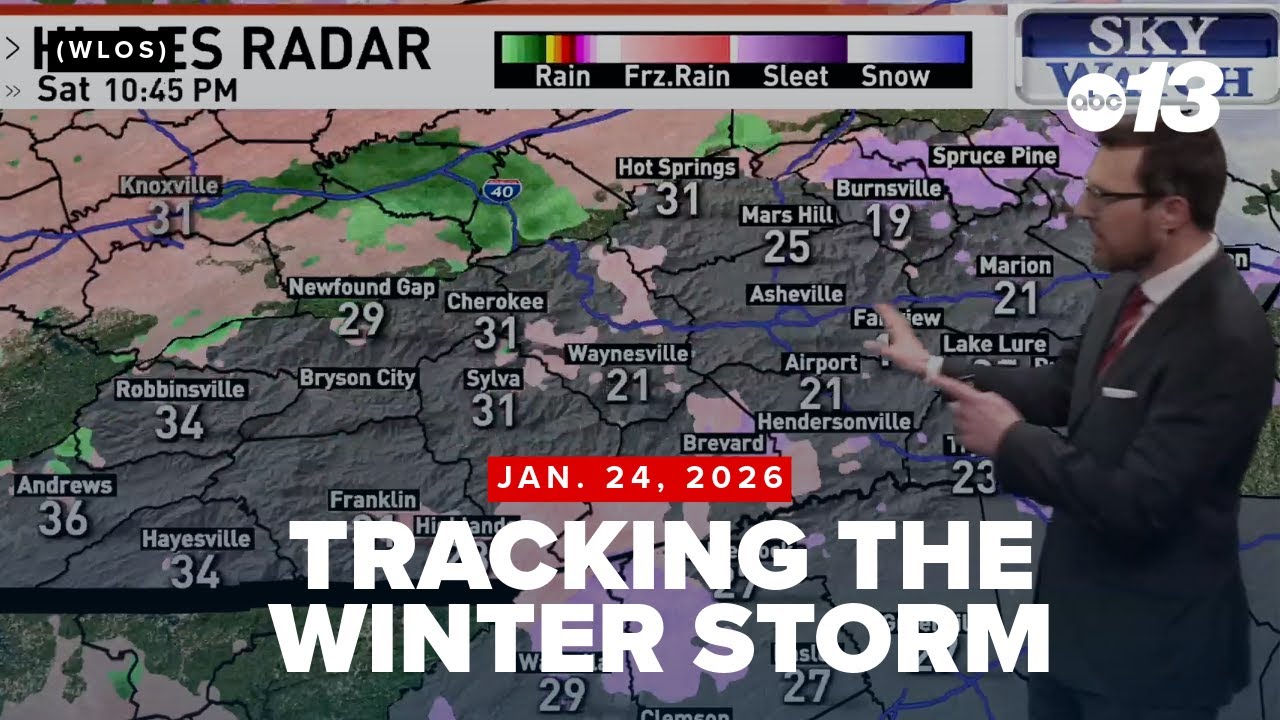 Road conditions worsen as winter storm arrives in WNC (News 13 at 11 p.m.)