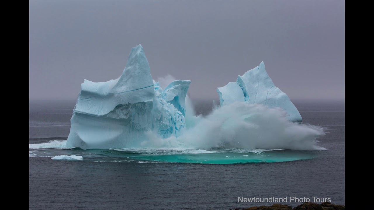 Time Lapse of a Calving Iceberg