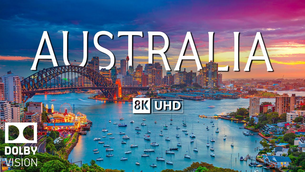AUSTRALIA 8K Video Ultra HD With Soft Piano Music - 60 FPS - 8K Nature Film
