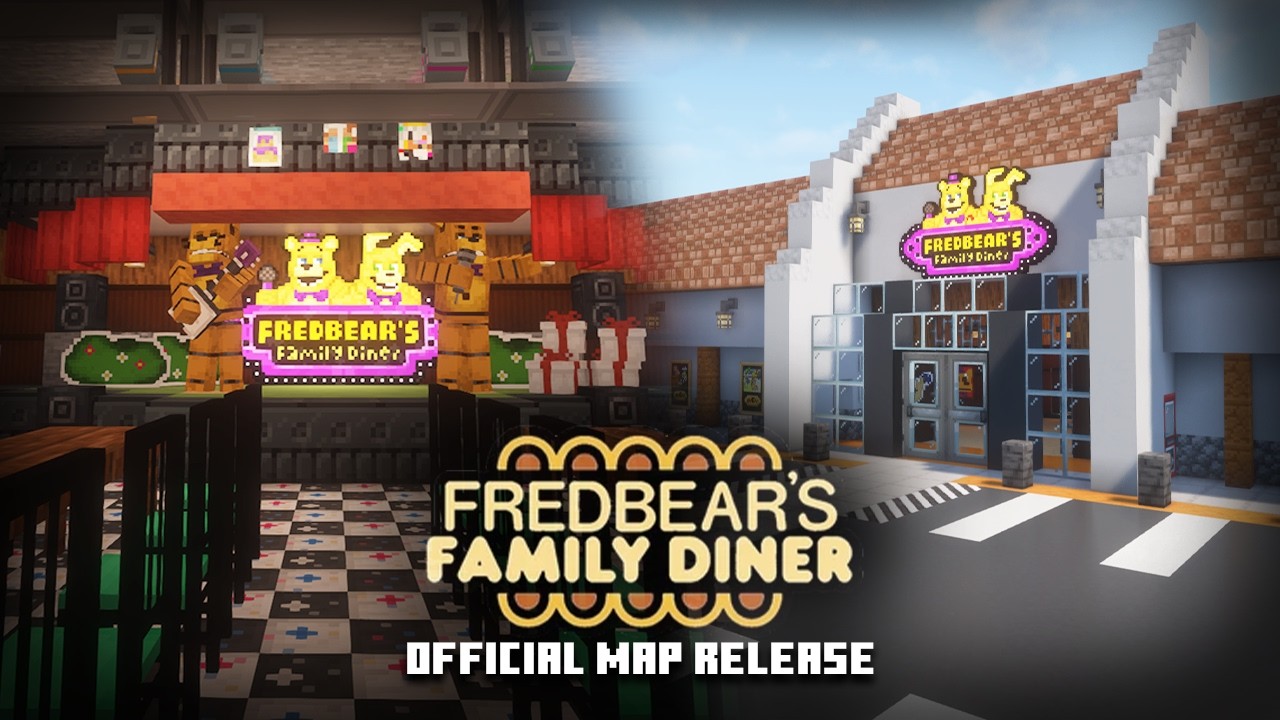 Fredbear's Family Diner Map in MINECRAFT + [DOWNLOAD]