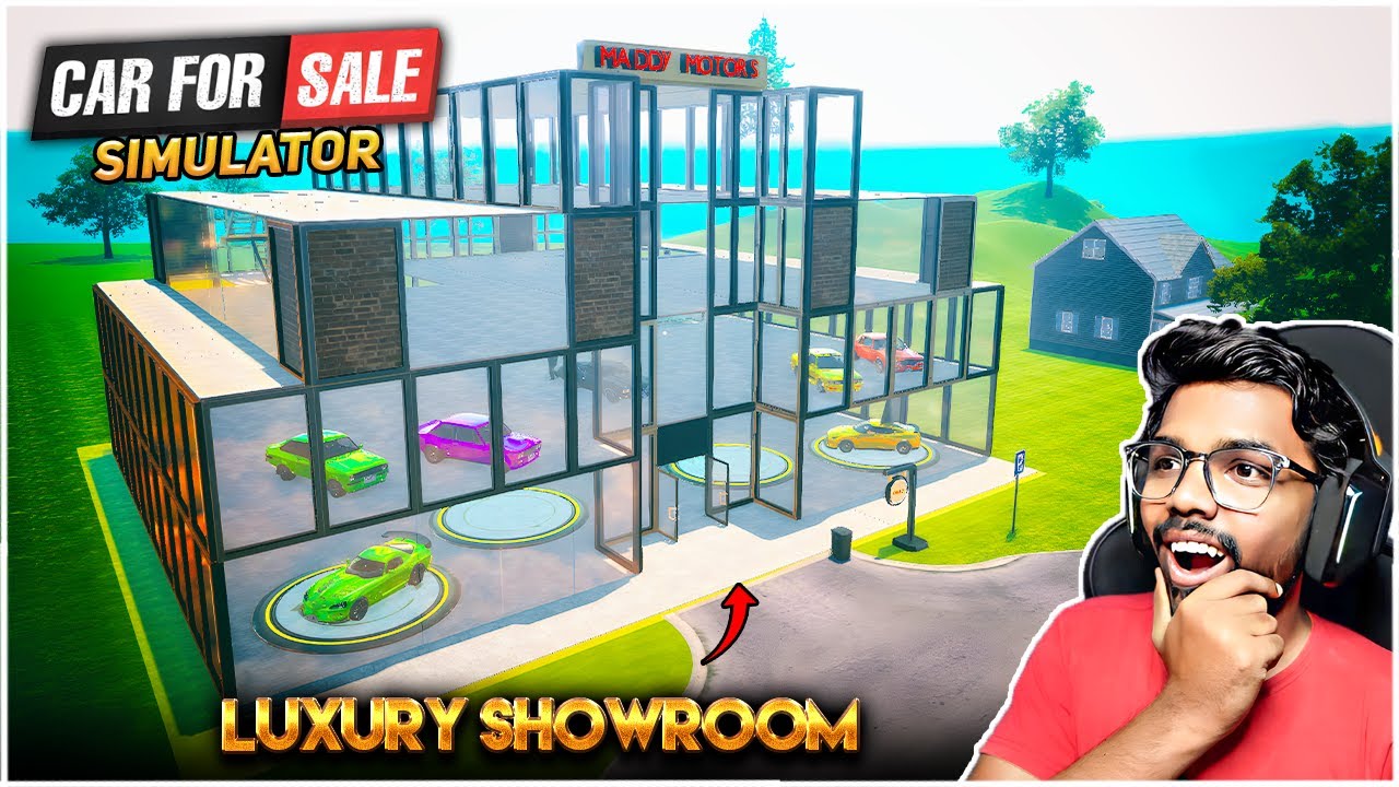 BUILDING A LUXURIOUS SHOWROOM FOR MY CARS | Car for Sale Simulator | in Telugu
