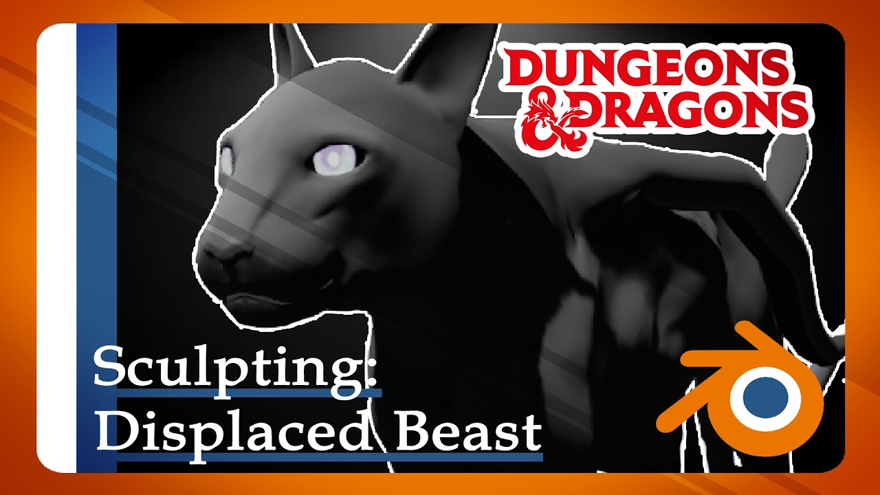 3D Sculpting with Classical music: Displaced Beast