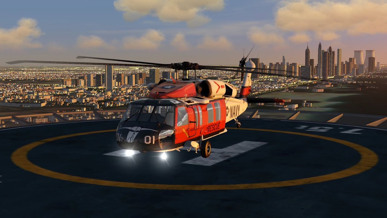 Aerofly FS Global Ultra Realism Dubai UH-60M Take Off | The Best Mobile Flight Simulator