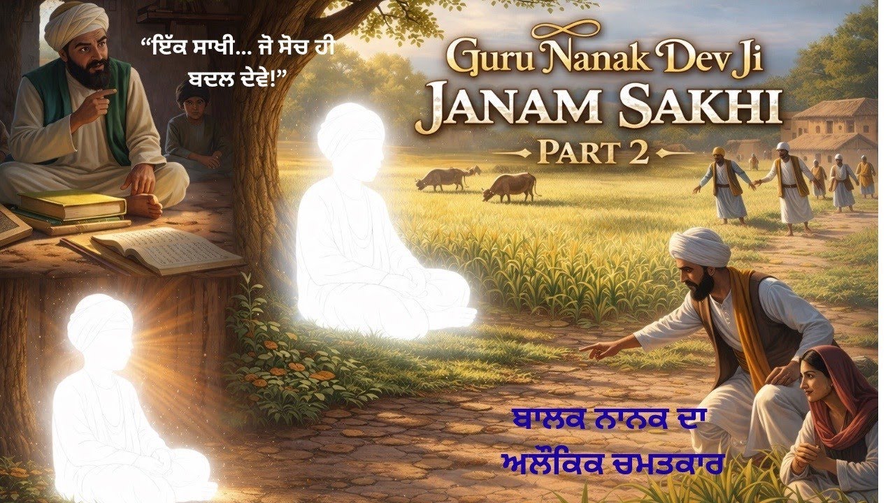 Saakhi –Guru Nanak Dev Ji (Part-2)| ਜਦ ਗੁਰੂ ਨਾਨਕ ਦੇਵ ਜੀ ਨੇ ਖੇਤਾਂ ਵਿੱਚ ਮੱਝਾਂ ਚਾਰੀਆਂ — ਸਭ ਹੈਰਾਨ ਰਹਿ ਗਏ