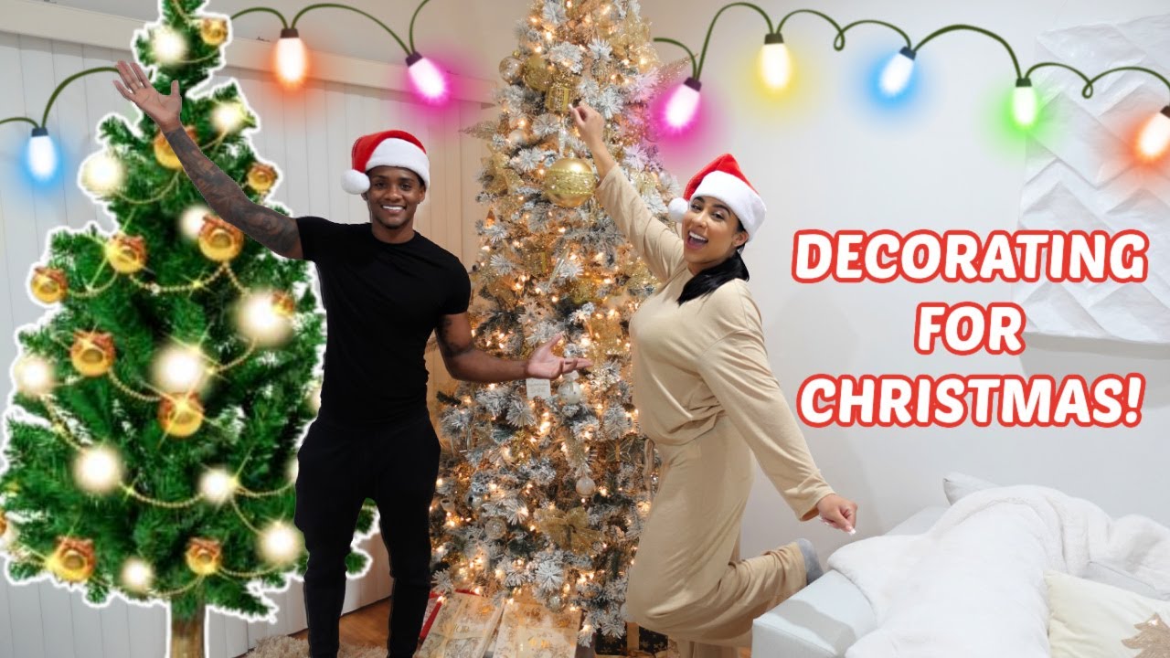 FINALLY REVEALING OUR CHRISTMAS DECORATED APARTMENT!