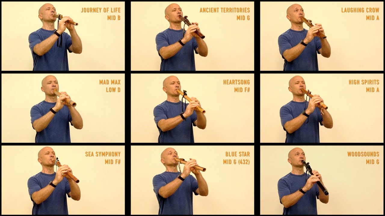 Native Flute Comparison - 9 Makers - Same Setting