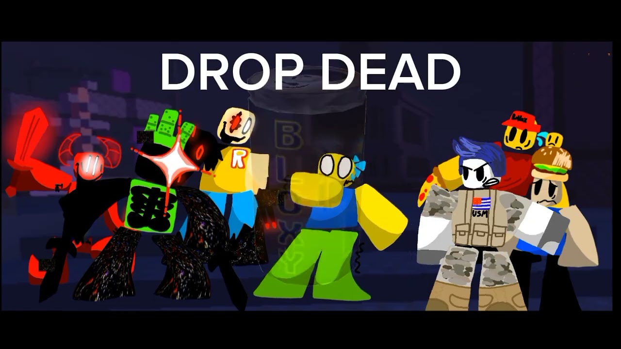 Drop dead my art style (original audio from Fnf x - Fnaf's doom)