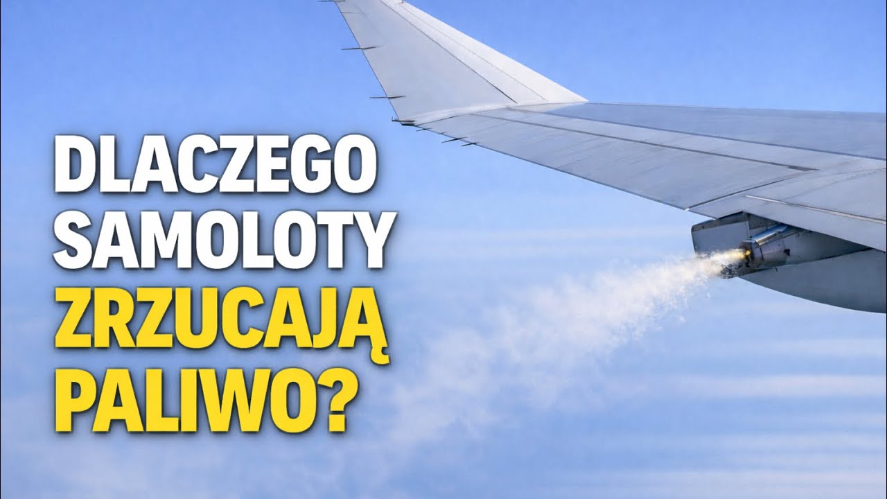 Dlaczego samoloty zrzucaja paliwo w locie?