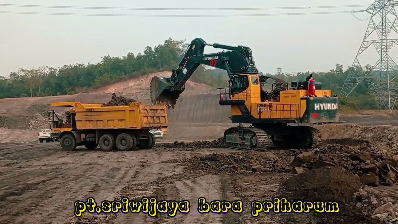 excavator Hyundai 1250-9 bukan lawanya tonly