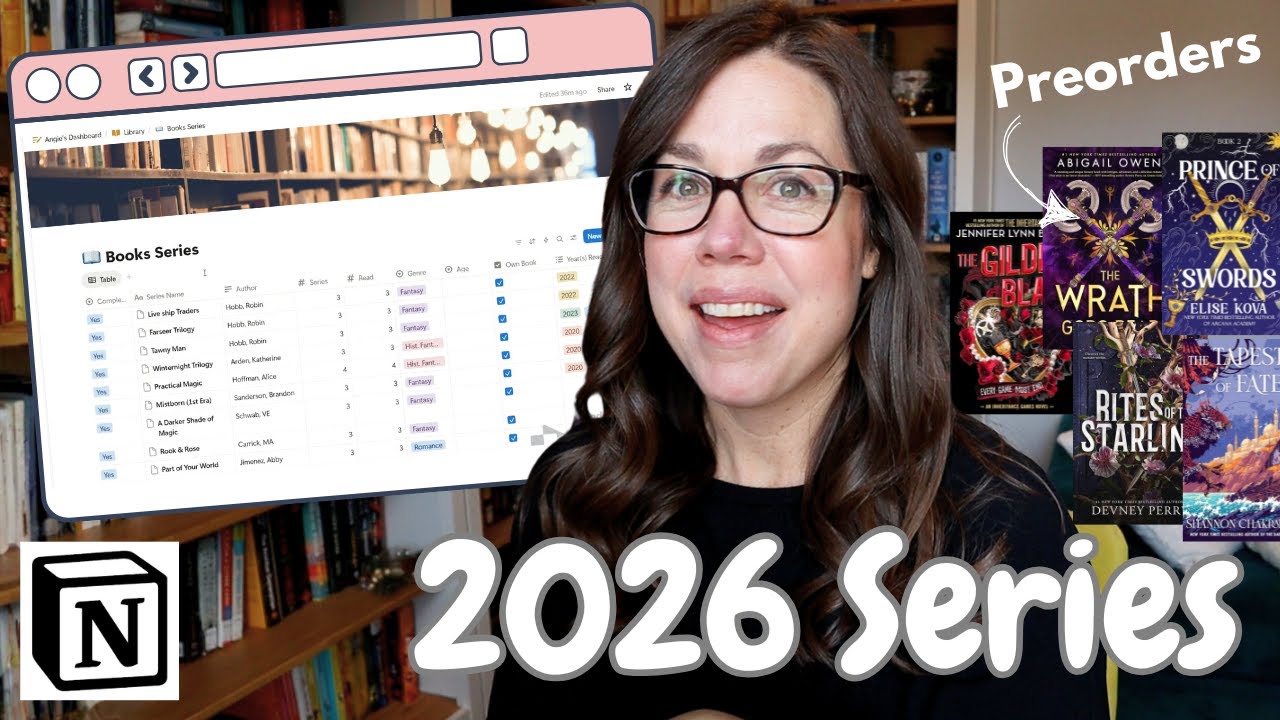Планы на 2026 год || Предзаказы, база данных Notion, приоритетные книжные серии и т.д.
