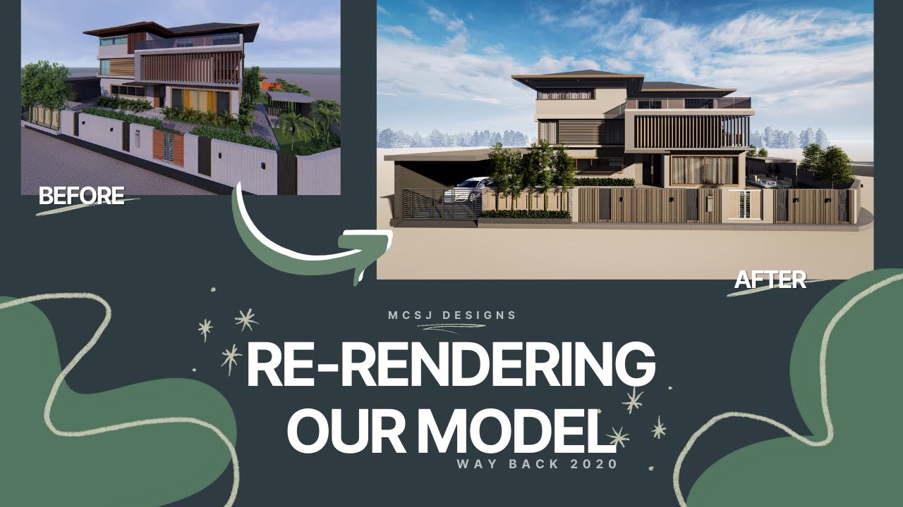 RE-RENDERING 3-STOREY MODERN HOUSE