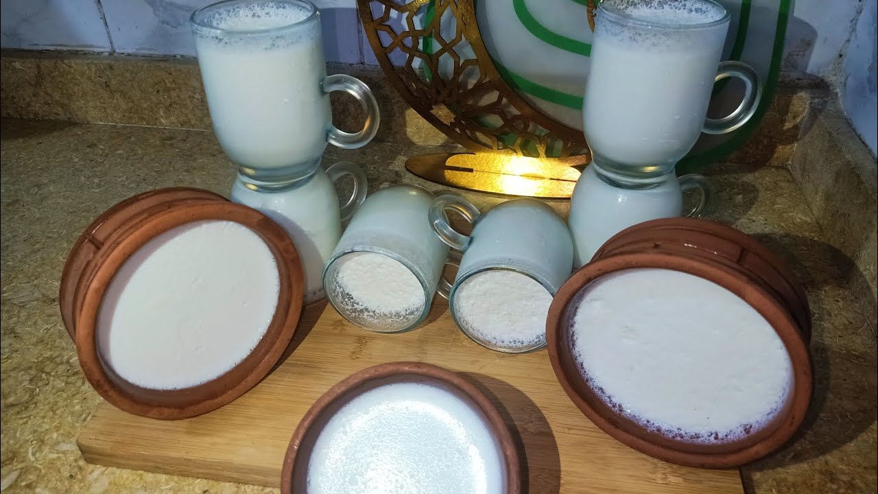 طريقه عمل الزبادي البلدي الكريمي وطعمها تحفه بدون مواد حافظه 😉😋😍🥺👌❤️🔥🌙