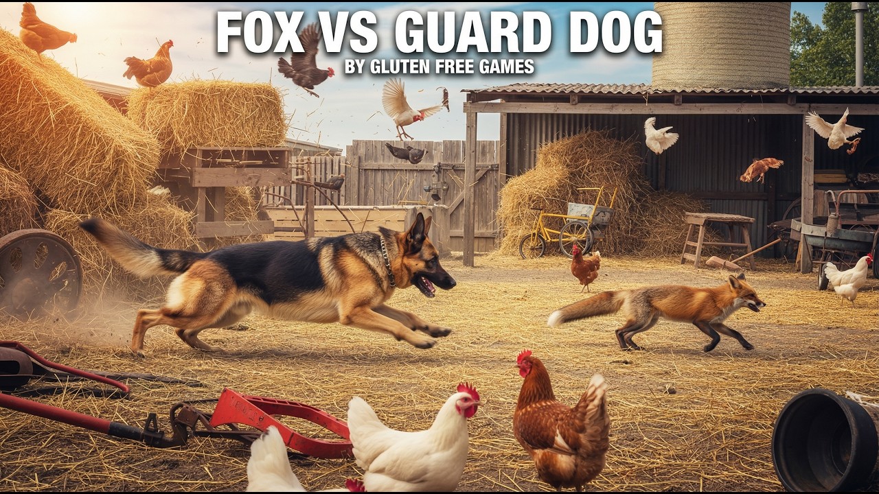 Can the Fox Outsmart the Guard Dog? Farm Invasion Simulator