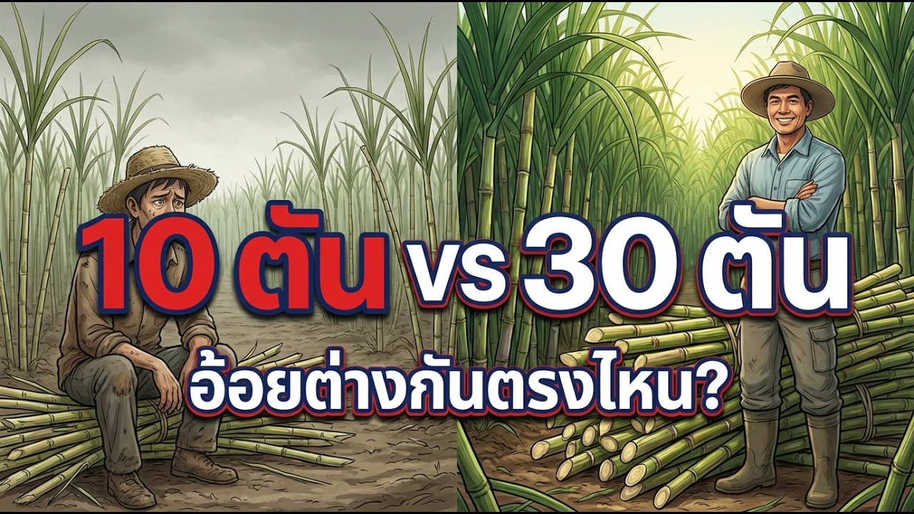 ปลูกอ้อย 1 ไร่ ให้ได้ 30 ตัน! เคล็ดลับจัดการดินและน้ำฉบับเซียน ที่ทำได้จริง