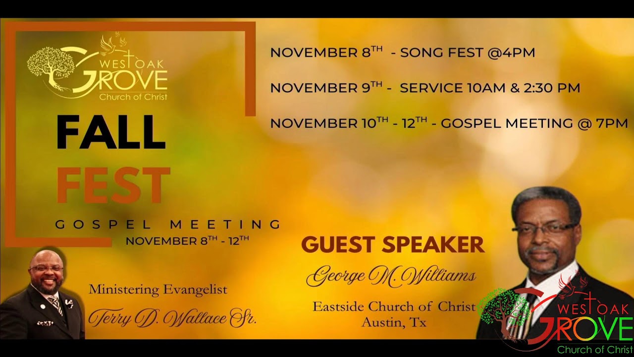 West Oak Grove COC Sunday Morning Service  10/19/25