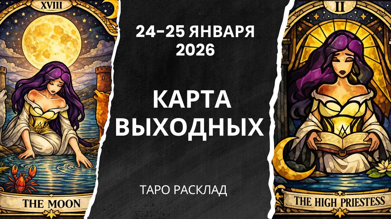 КАРТА ВЫХОДНЫХ -  24-25 ЯНВАРЯ 2026 - ТАРО РАСКЛАД