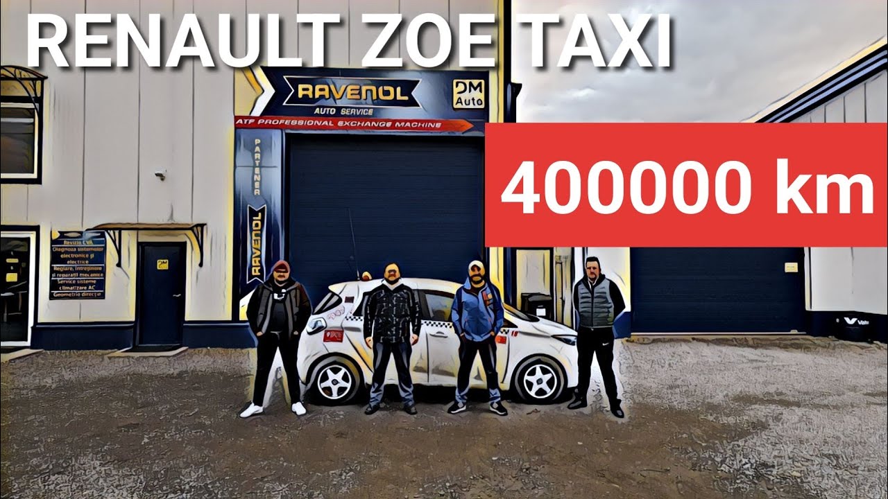 🚕⚡️TAXIUL ELECTRIC care 🅰️ parcurs 4️⃣3️⃣0️⃣0️⃣0️⃣0️⃣ km - RENAULT  ZOE
